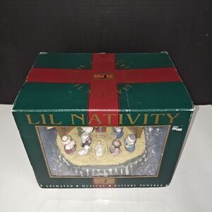 Maisto Animated Musical Lil Nativity Plastic Holiday Christmas Figures 1997